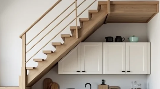 cuisine-sous-escalier-quart-tournant-amenager-un-espace-compact